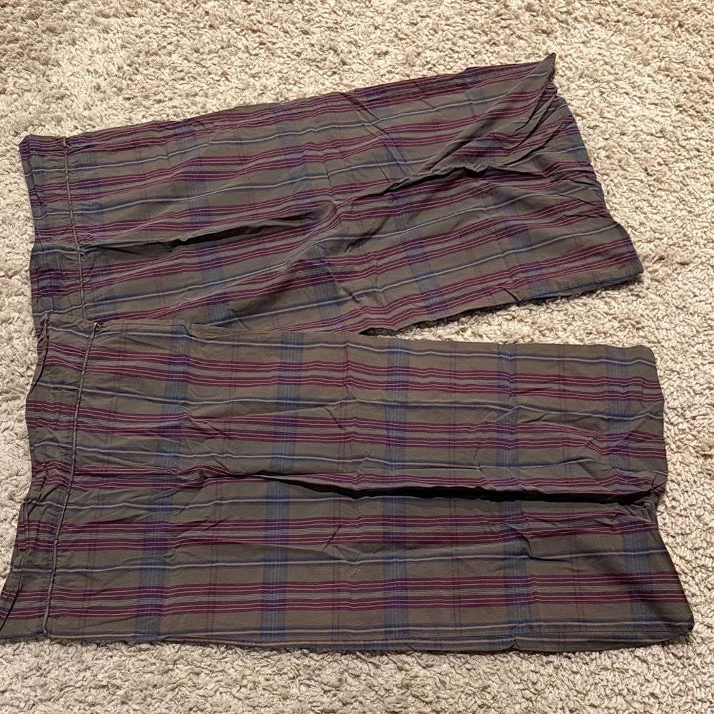 Vintage RL Ralph Lauren Home Pair of Adriana Plaid King Pillowcases